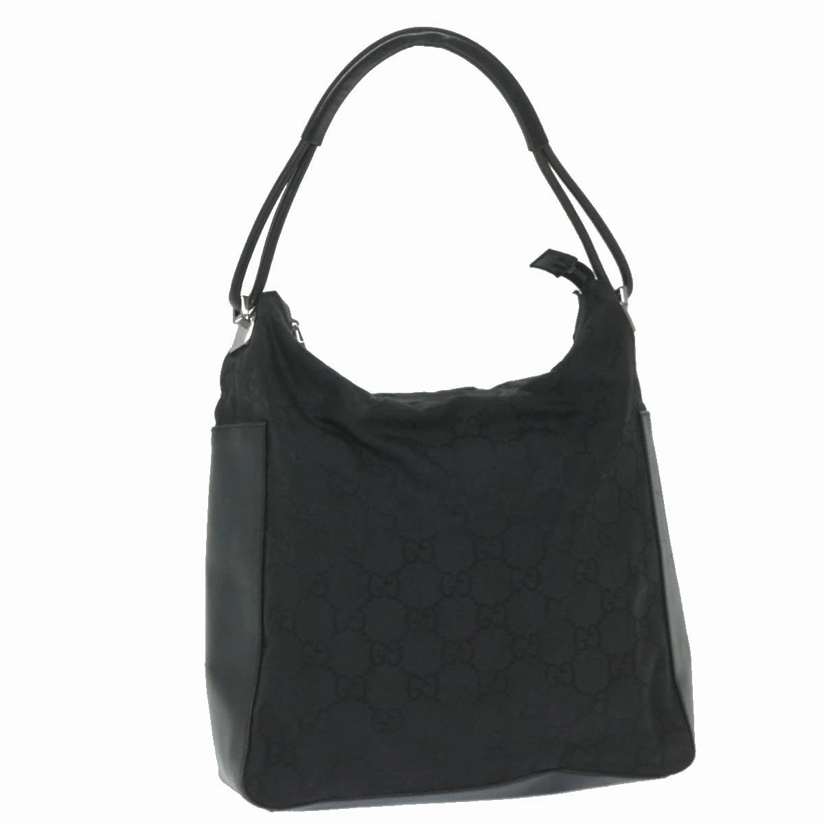GUCCI GG Canvas Shoulder Bag Nylon Black 002 3770 200047  bs9277