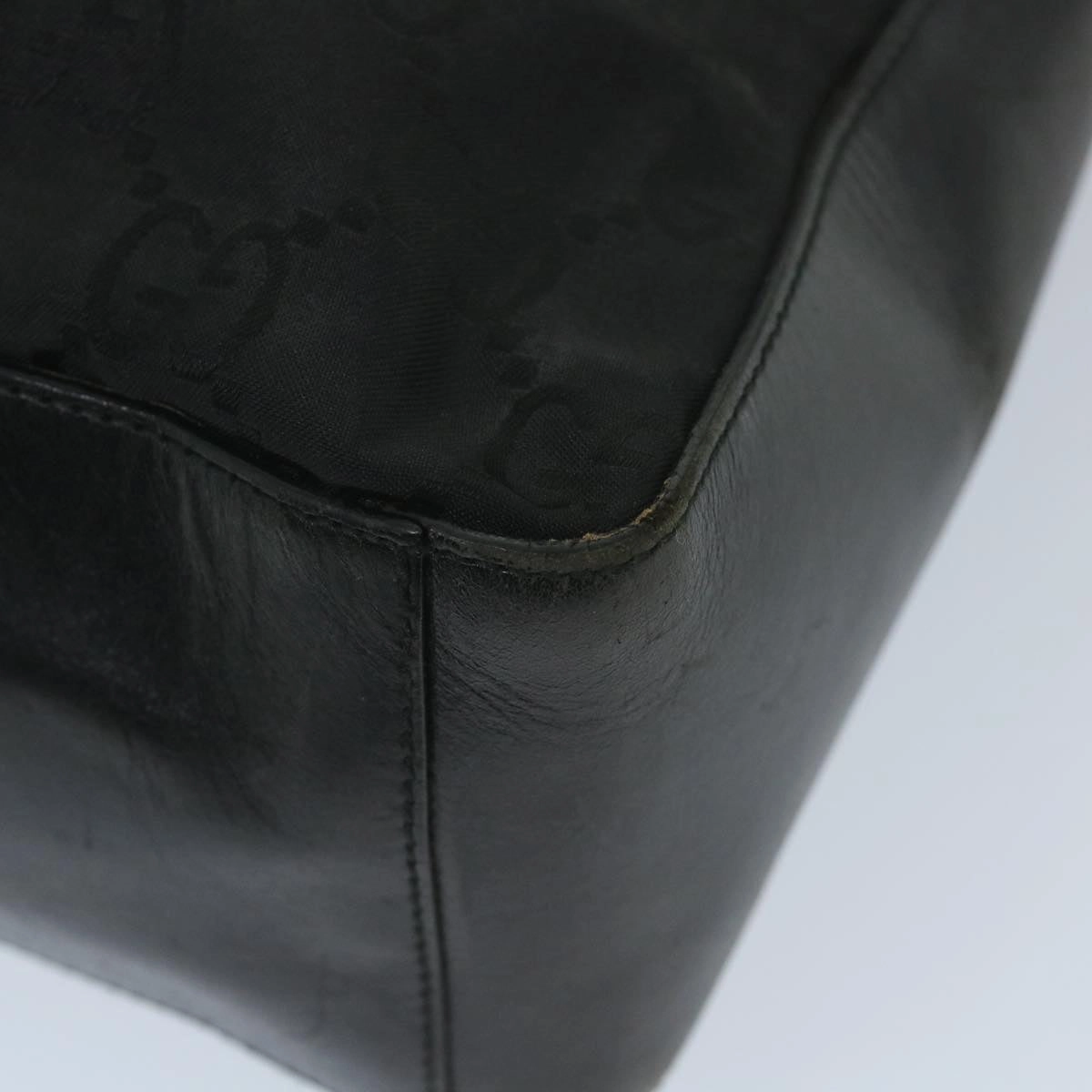 GUCCI GG Canvas Shoulder Bag Nylon Black 002 3770 200047  bs9277
