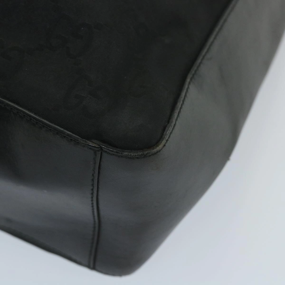 GUCCI GG Canvas Shoulder Bag Nylon Black 002 3770 200047  bs9277