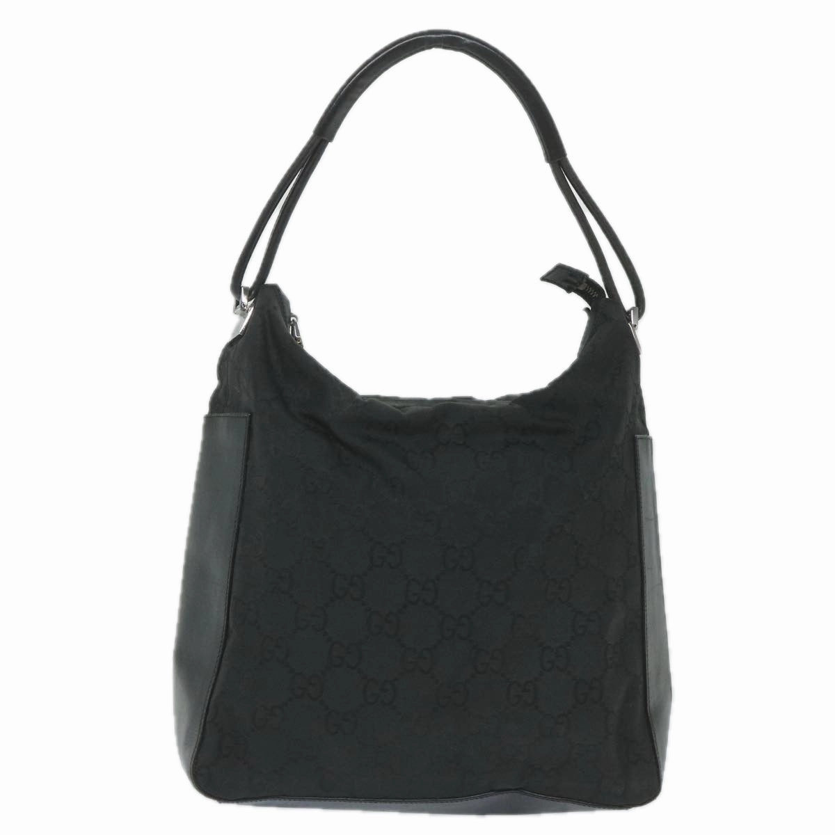 GUCCI GG Canvas Shoulder Bag Nylon Black 002 3770 200047  bs9277