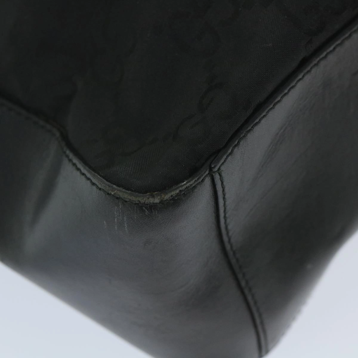 GUCCI GG Canvas Shoulder Bag Nylon Black 002 3770 200047  bs9277