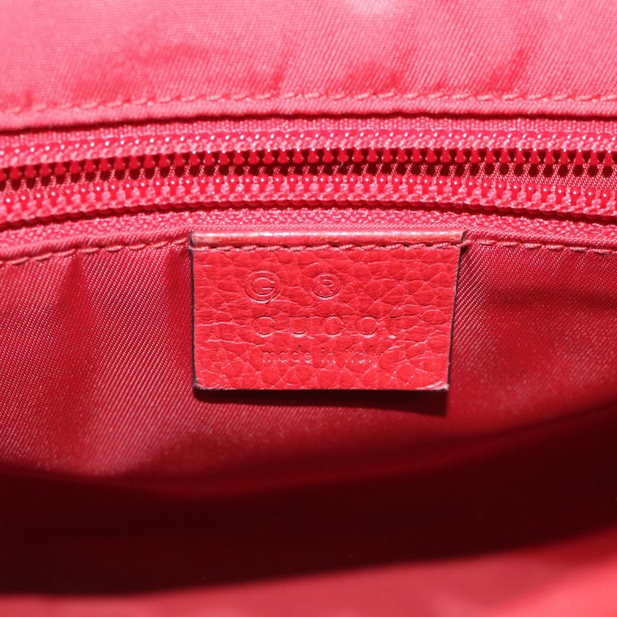 GUCCI GG Canvas Shoulder Bag Nylon Outlet Red 510335  56687