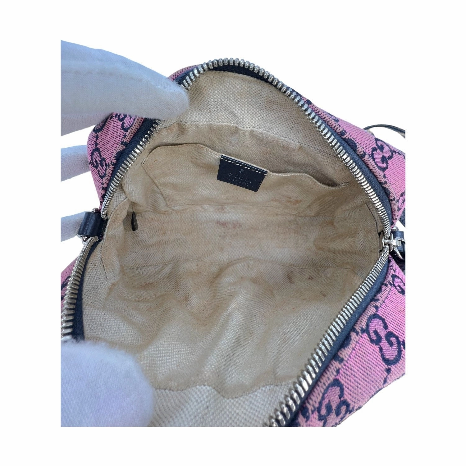 Gucci GG Canvas Small Marmont Matelass Crossbody Bag