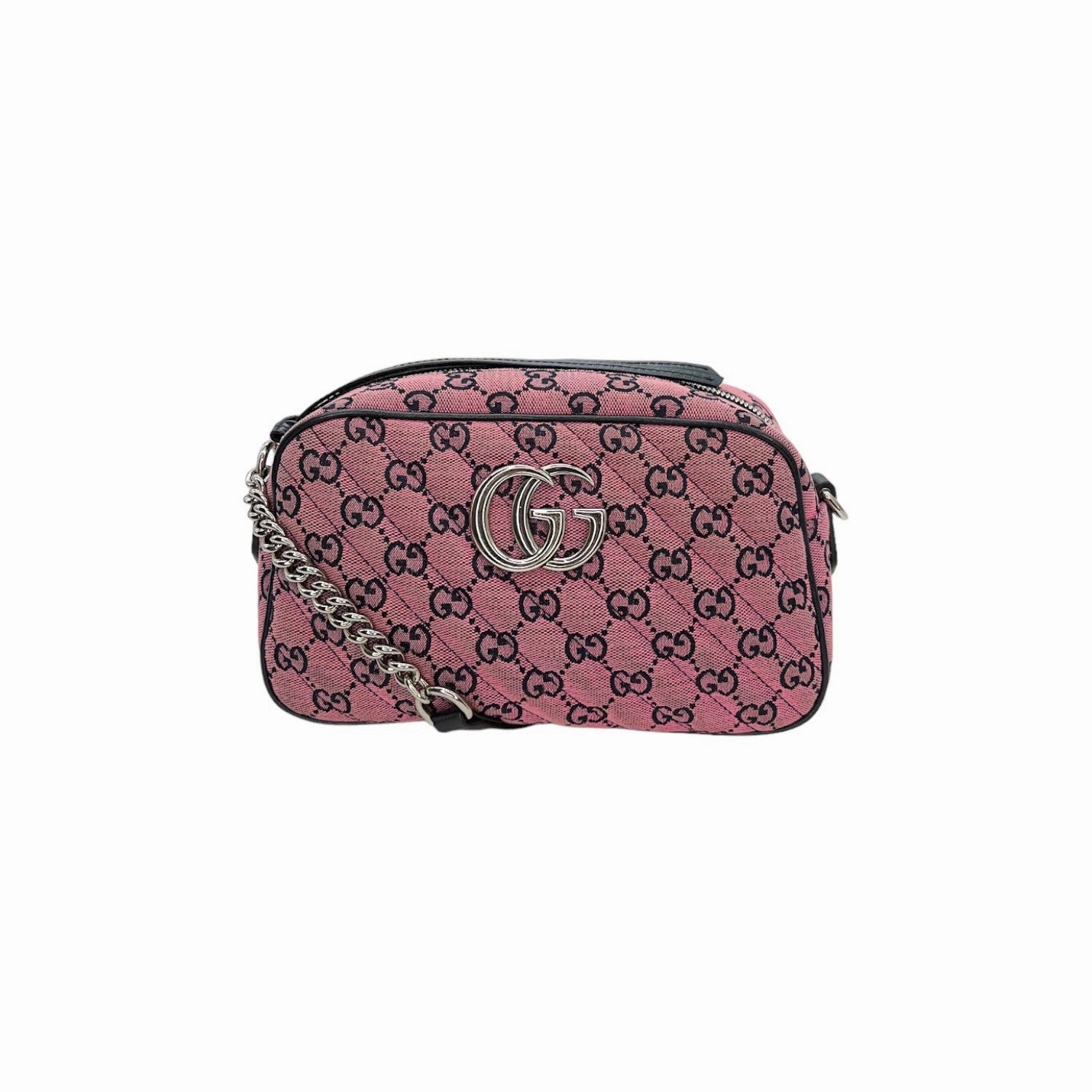Gucci GG Canvas Small Marmont Matelass Crossbody Bag