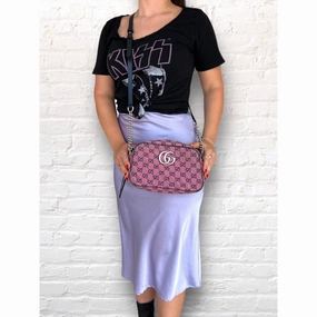 Gucci GG Canvas Small Marmont Matelass Crossbody Bag