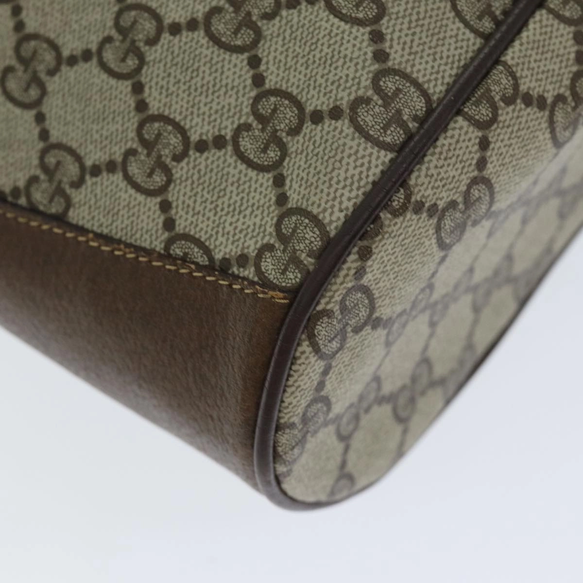 GUCCI GG Canvas Web Sherry Line Shoulder Bag Beige Red 41 02 034  13558