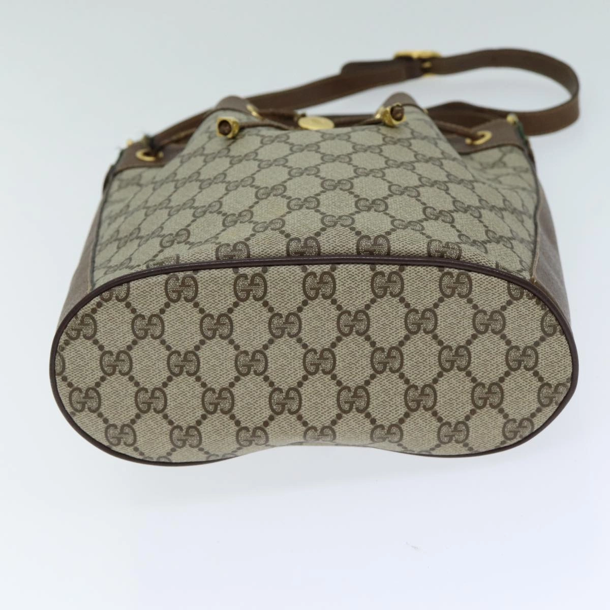GUCCI GG Canvas Web Sherry Line Shoulder Bag Beige Red 41 02 034  13558
