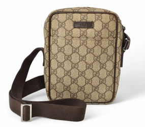 Gucci GG Coated Canvas Shoulder Bag 122754