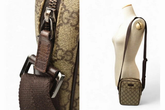 Gucci GG Coated Canvas Shoulder Bag 122754