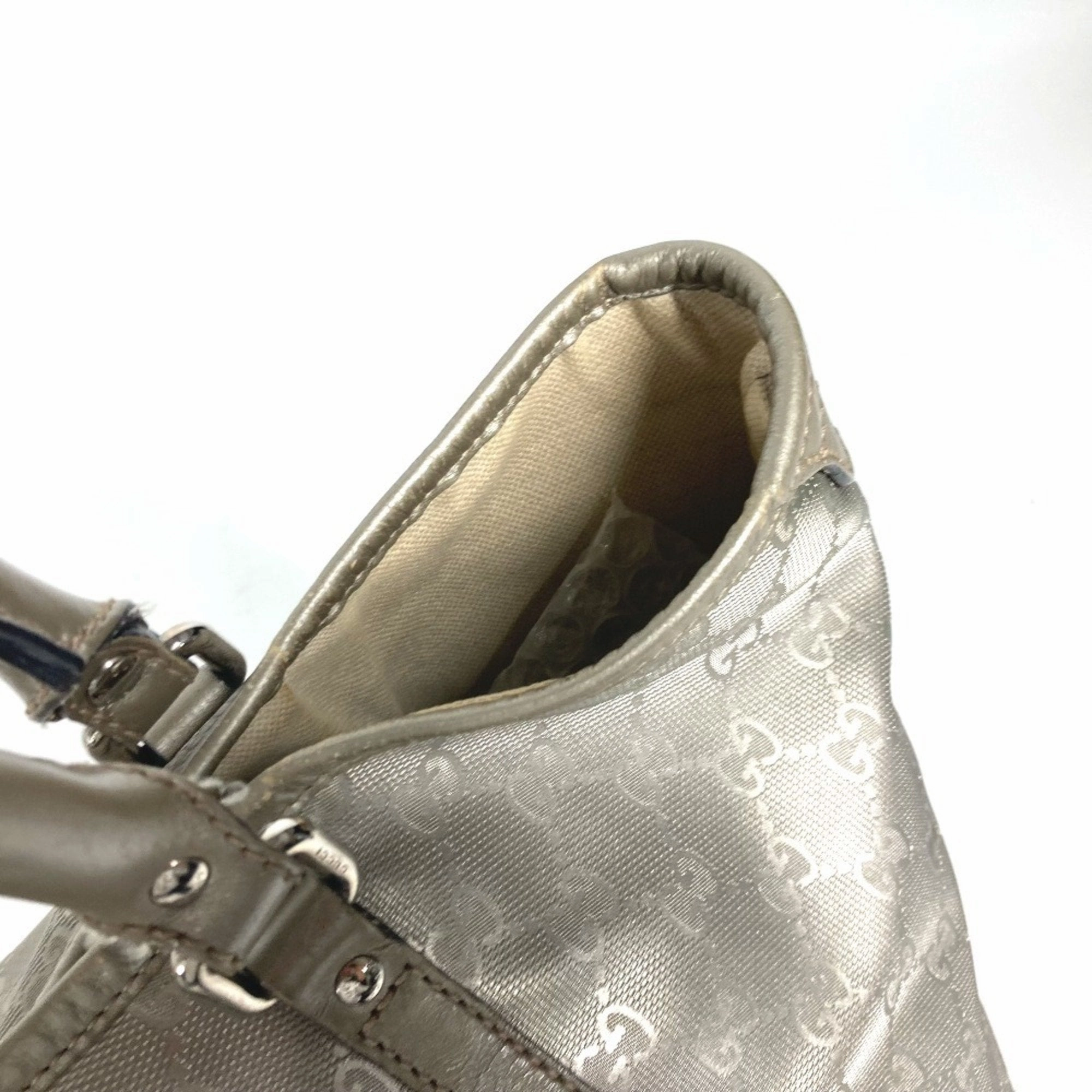 Gucci Gg Imprim Beige Gold Gg Imprim Shoulder Bag Tote Bag ()