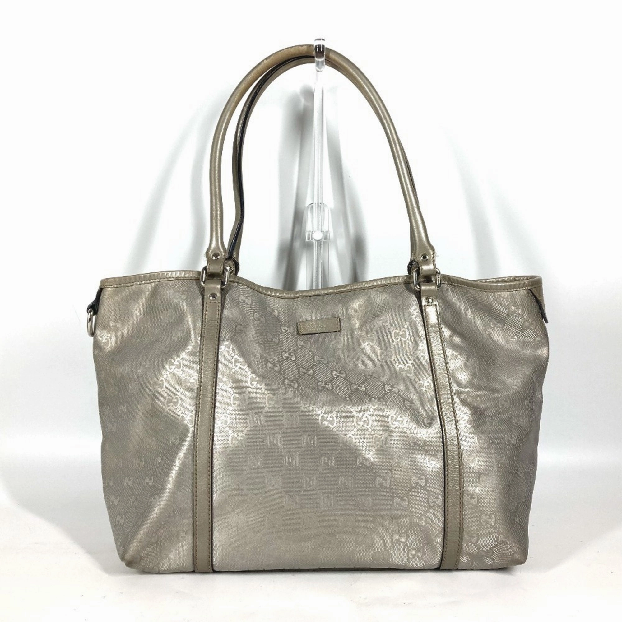 Gucci Gg Imprim Beige Gold Gg Imprim Shoulder Bag Tote Bag ()