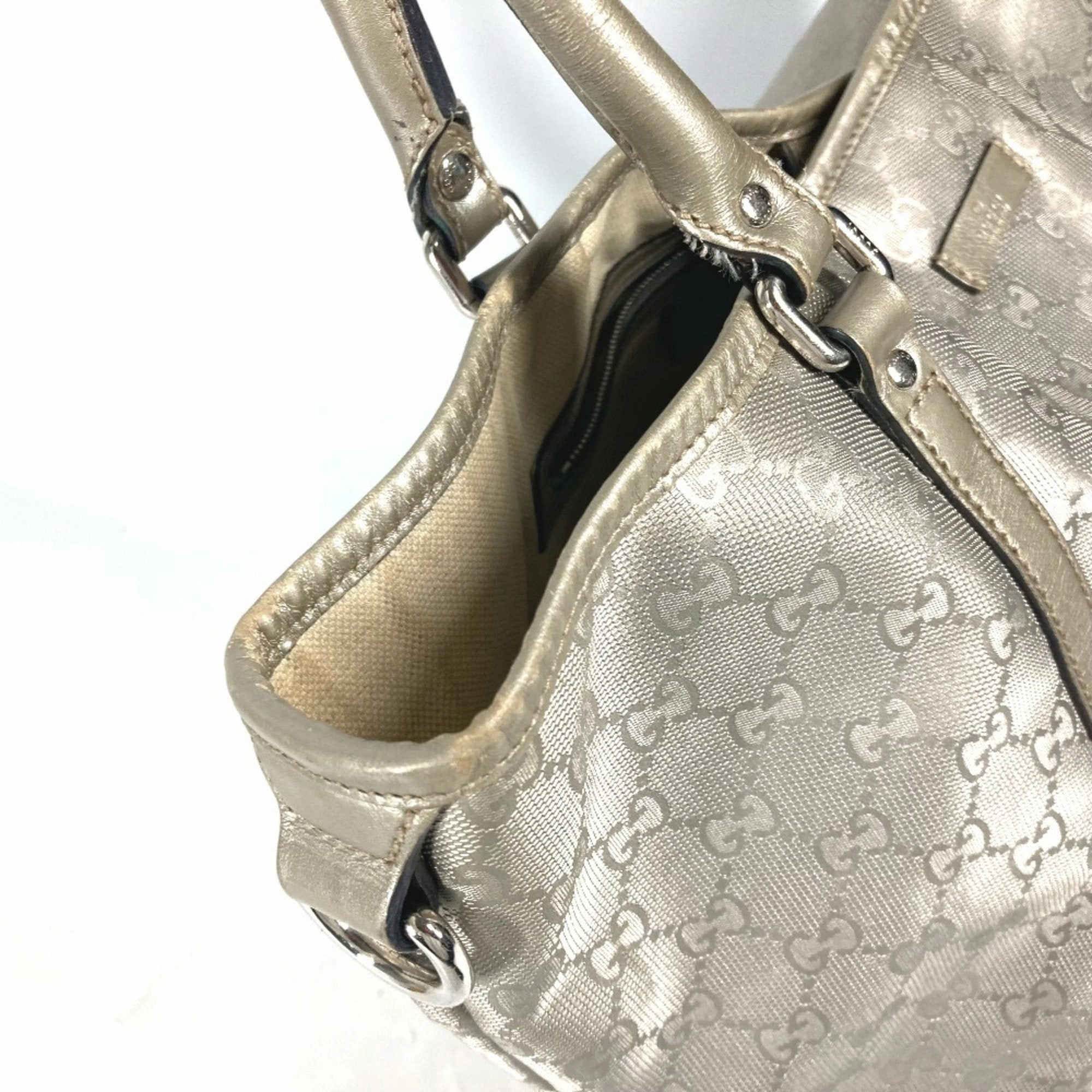 Gucci Gg Imprim Beige Gold Gg Imprim Shoulder Bag Tote Bag ()
