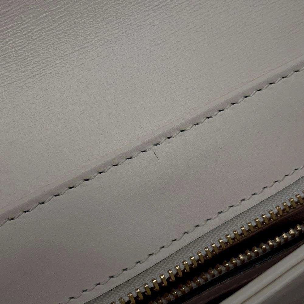 GUCCI GG Marmont Alley Shoulder Bag White550129 Leather Size Small