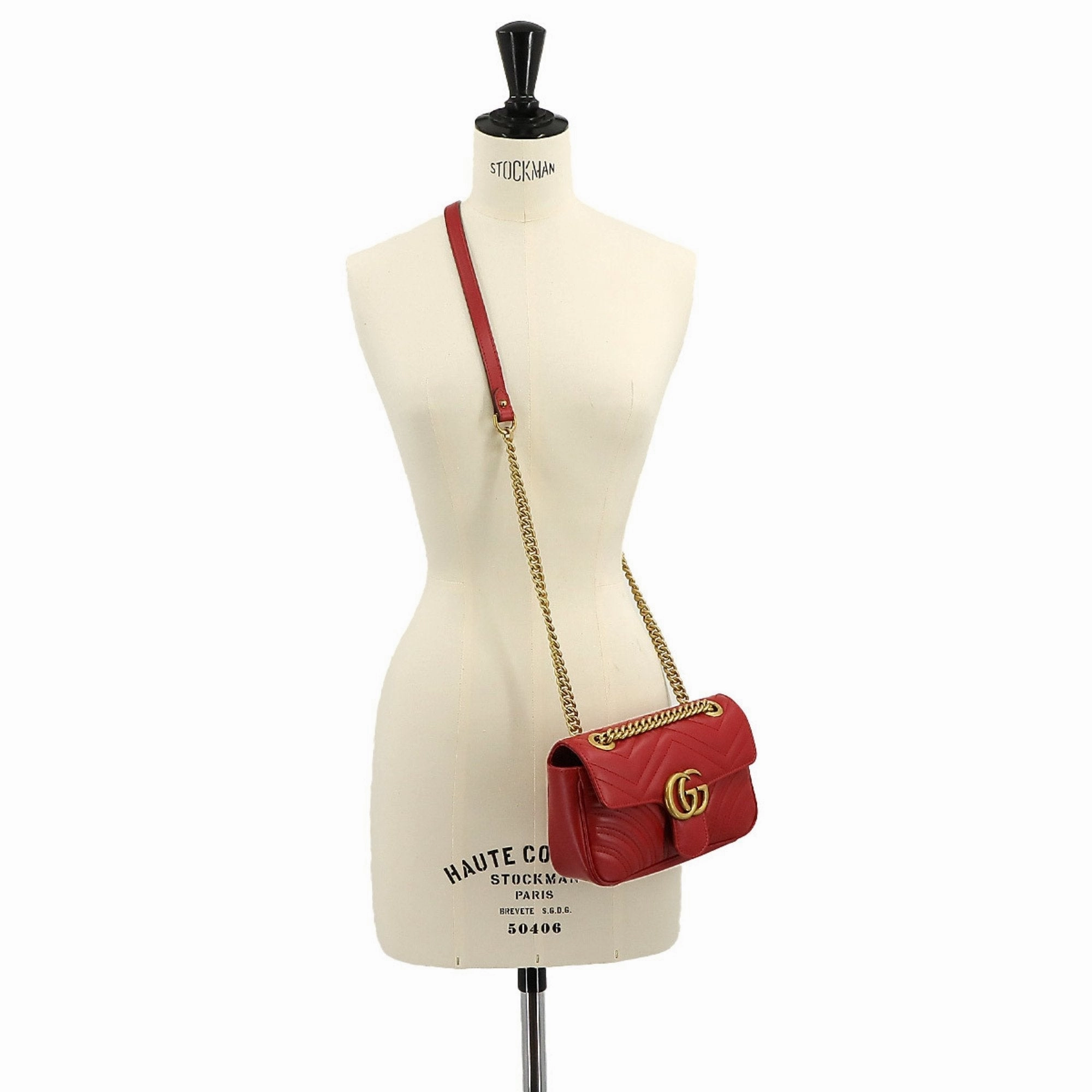 Gucci Gg Marmont  Leather Shoulder Bag ()