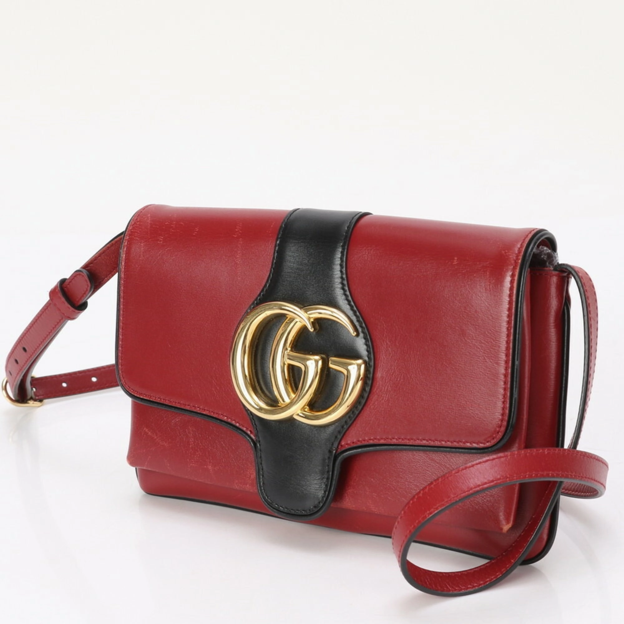 Gucci Gg Marmont  Leather Shoulder Bag (Pre-Owned)