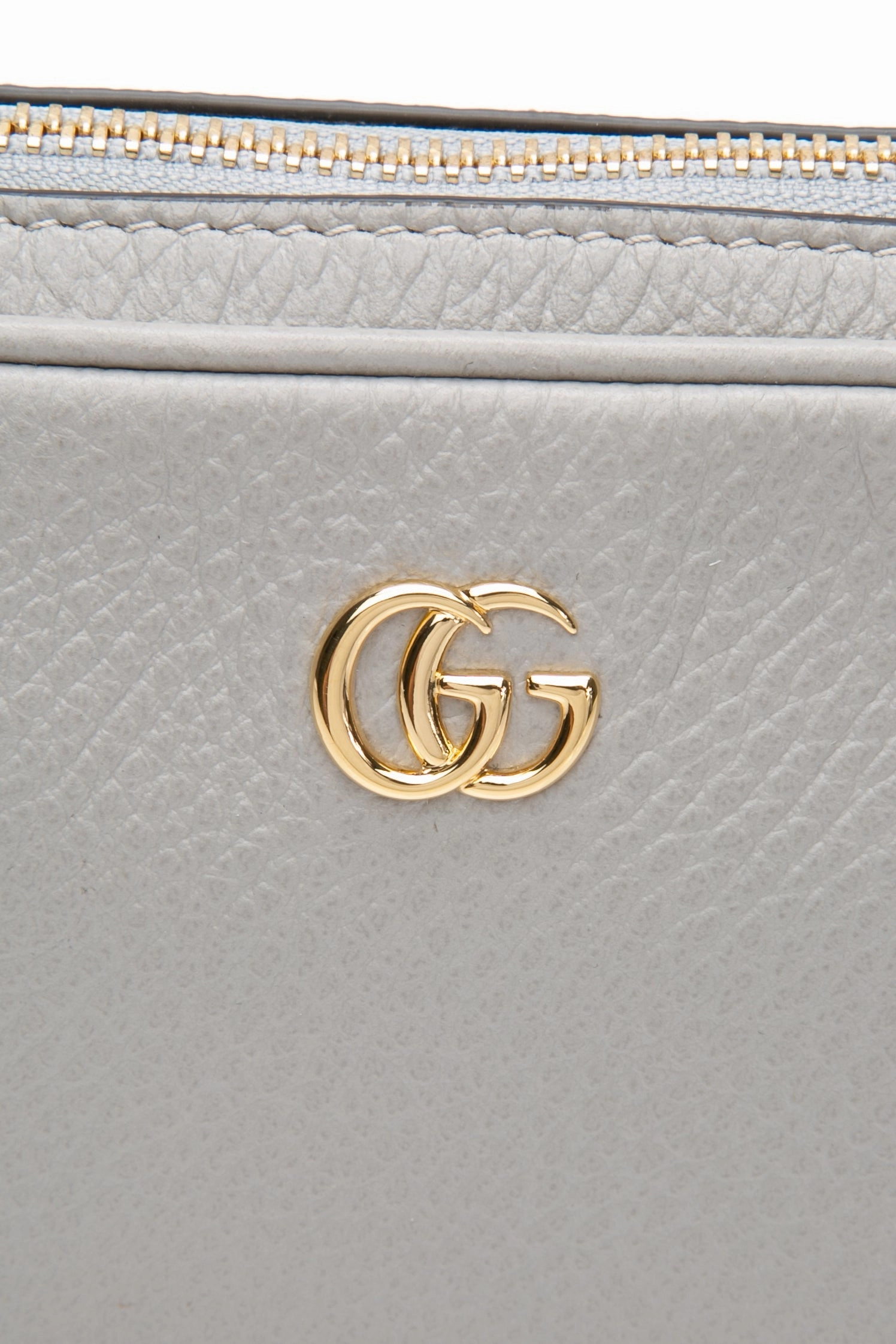 GUCCI GG Marmont Super Mini Grey Crossbody Bag