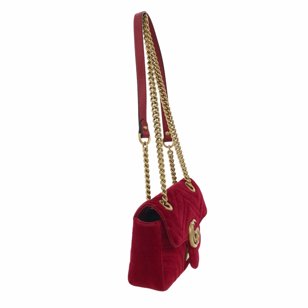 Gucci Gg Marmont  Velvet Shoulder Bag ()
