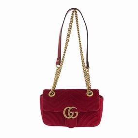 Gucci Gg Marmont  Velvet Shoulder Bag ()