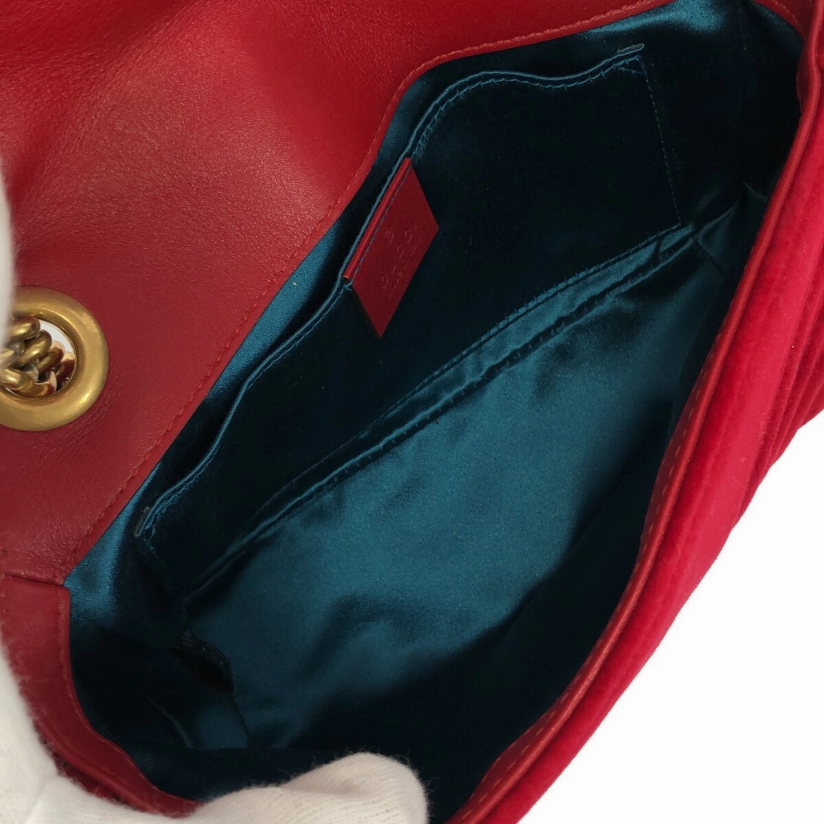 Gucci Gg Marmont  Velvet Shoulder Bag ()