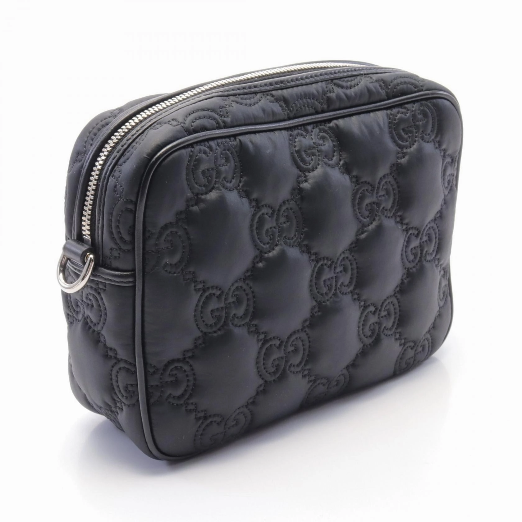 Gucci GG Matelass Small Nylon Leather Shoulder Bag