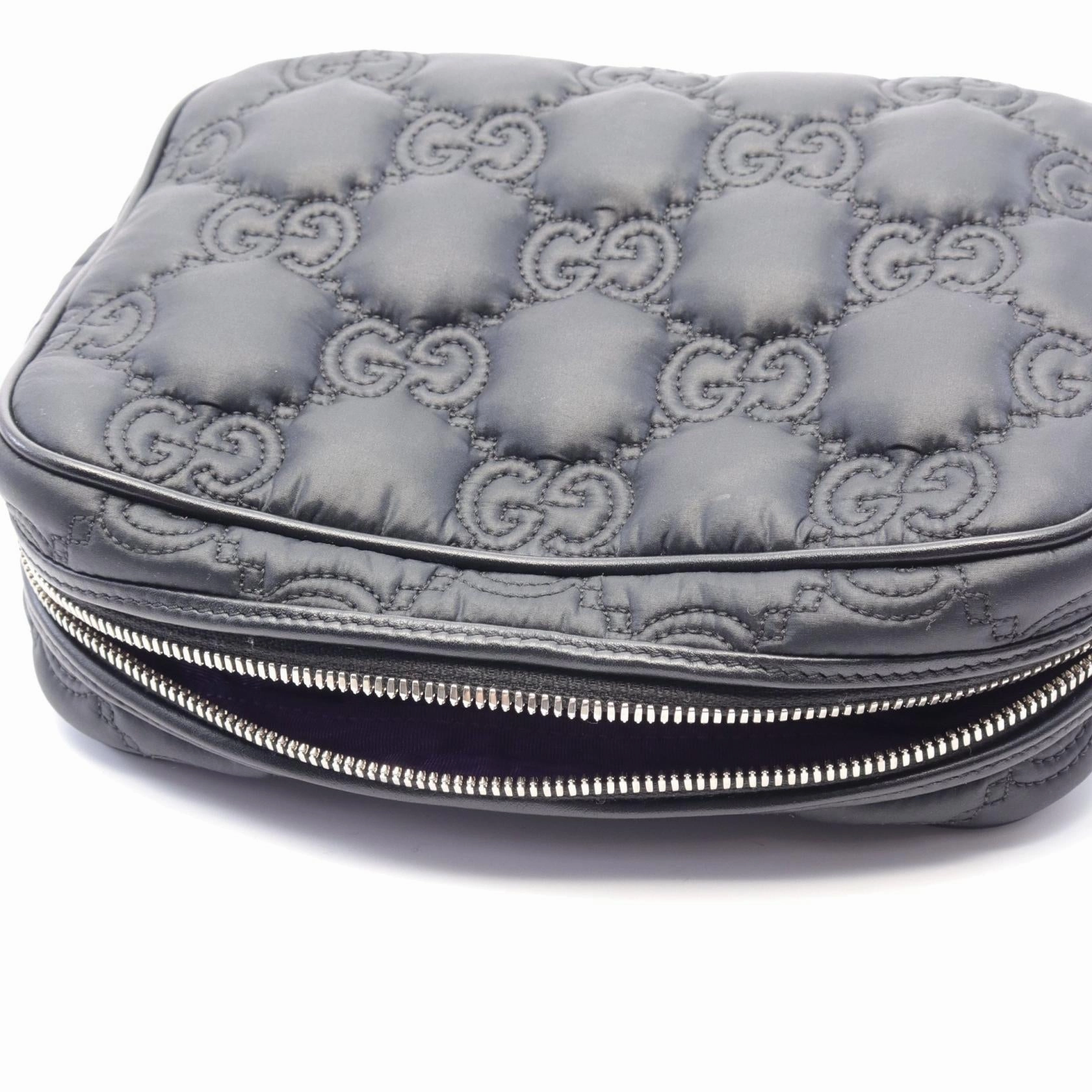 Gucci GG Matelass Small Nylon Leather Shoulder Bag