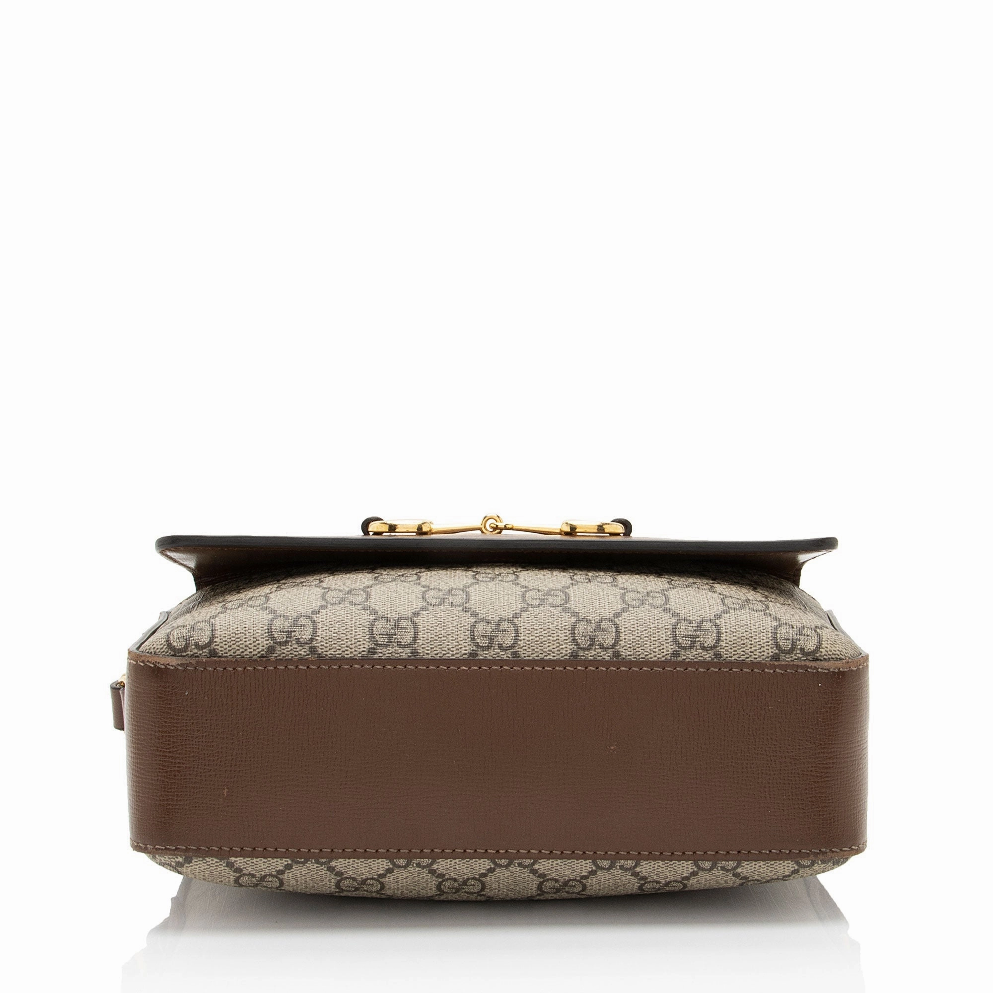 Gucci GG Supreme Calfskin Horsebit 1955 Small Shoulder Bag (SHF-EumYCS)