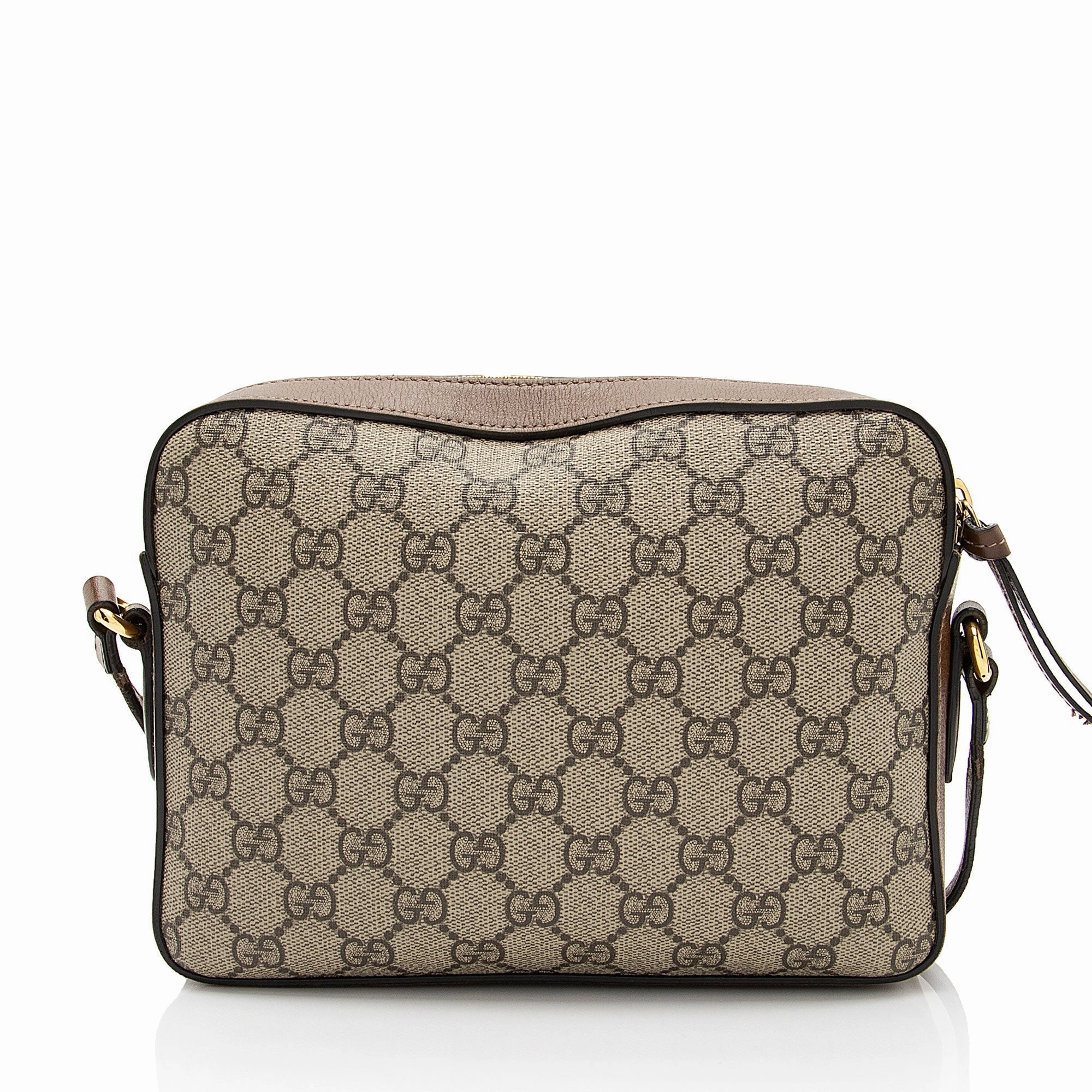 Gucci GG Supreme Calfskin Horsebit 1955 Small Shoulder Bag (SHF-EumYCS)