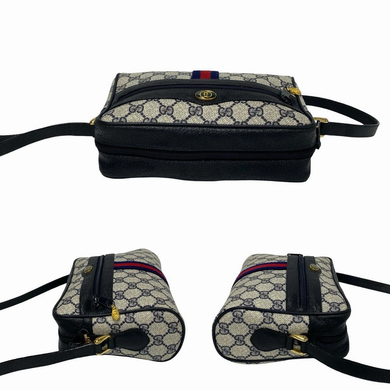 Gucci GG Supreme Crossbody Bag Canvas Crossbody Bag