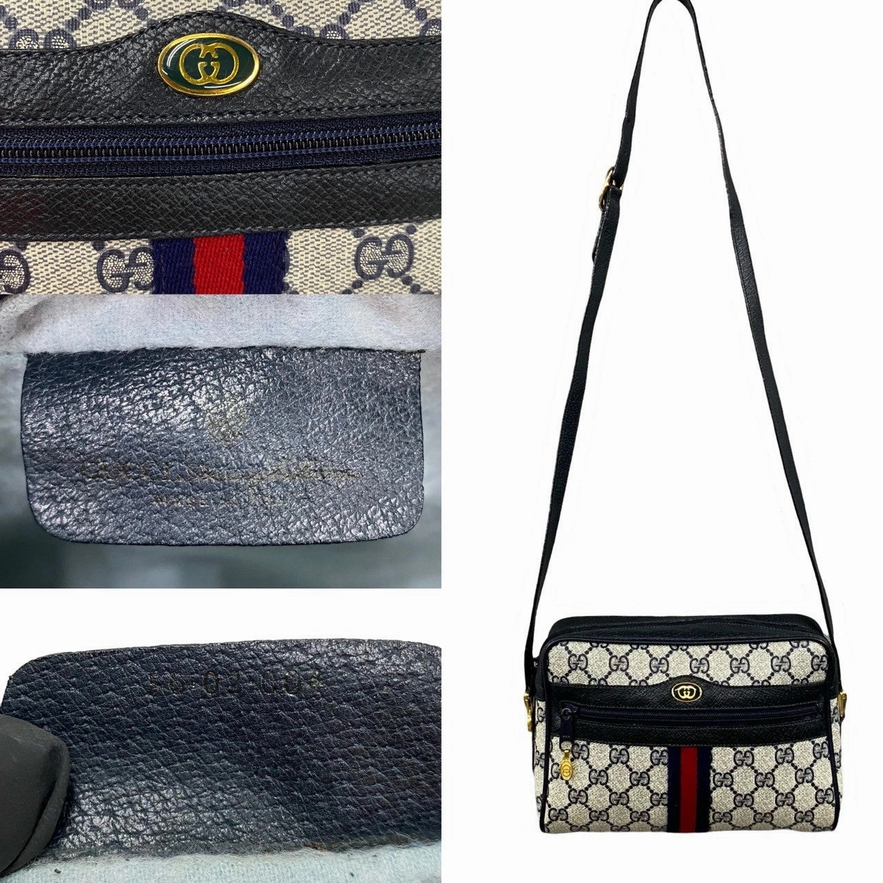 Gucci GG Supreme Crossbody Bag Canvas Crossbody Bag