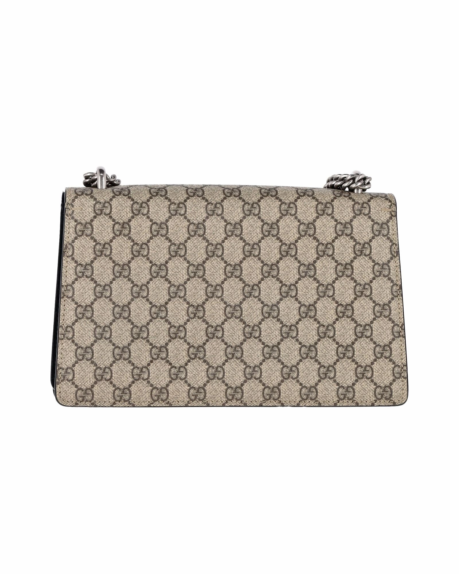 Gucci GG Supreme Dionysus Small Shoulder Bag in Beige Canvas