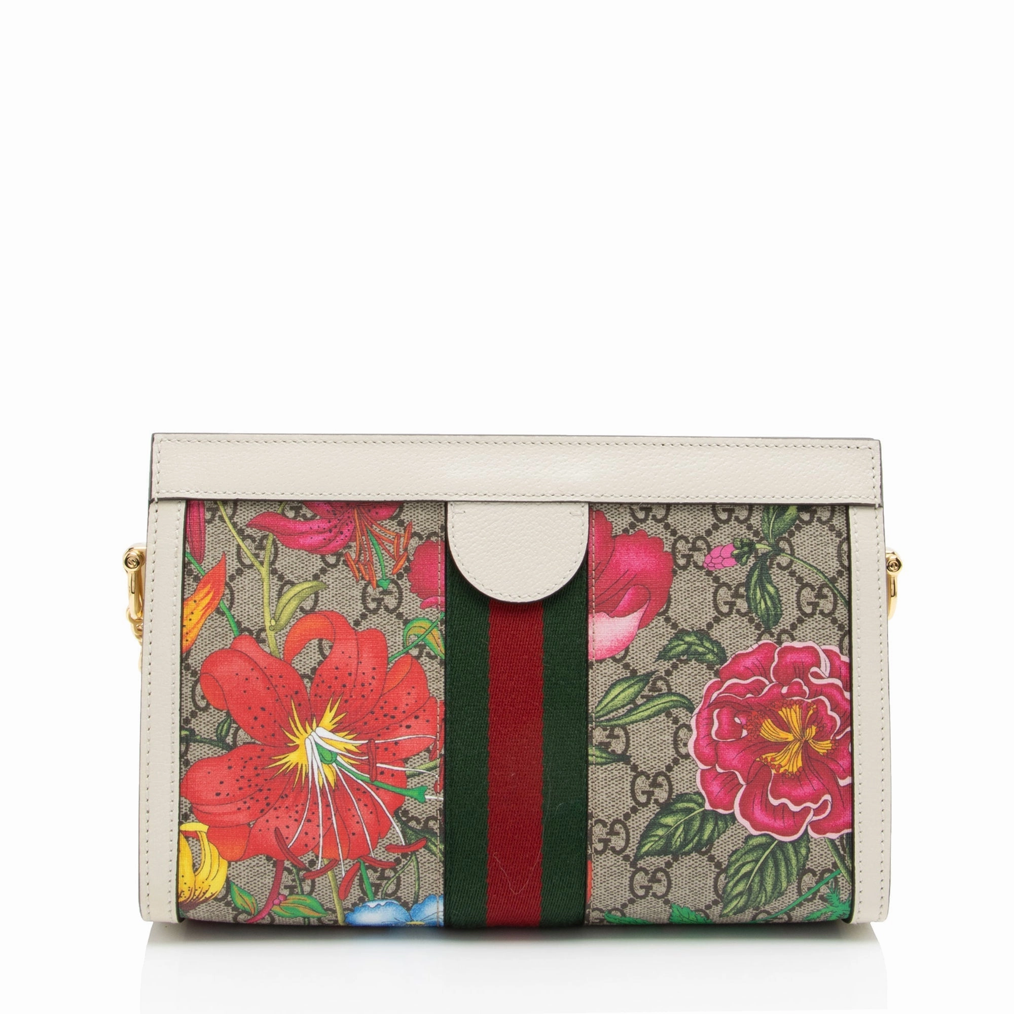 Gucci GG Supreme Flora Ophidia Shoulder Bag (SHF-EhHvKa)