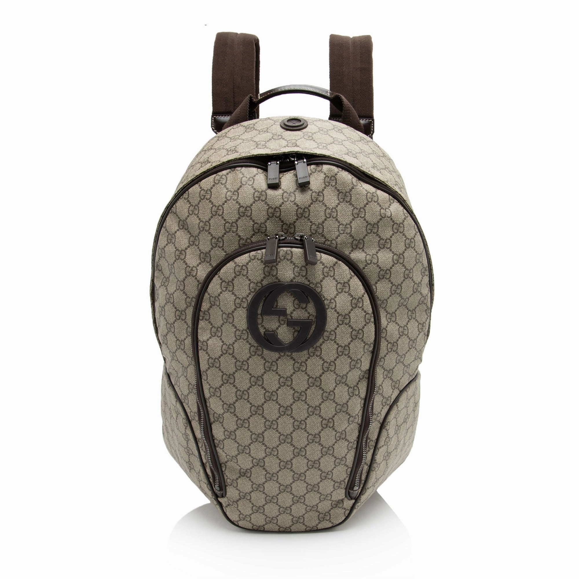 Gucci GG Supreme Interlocking G Medium Backpack (SHF-945UAF)