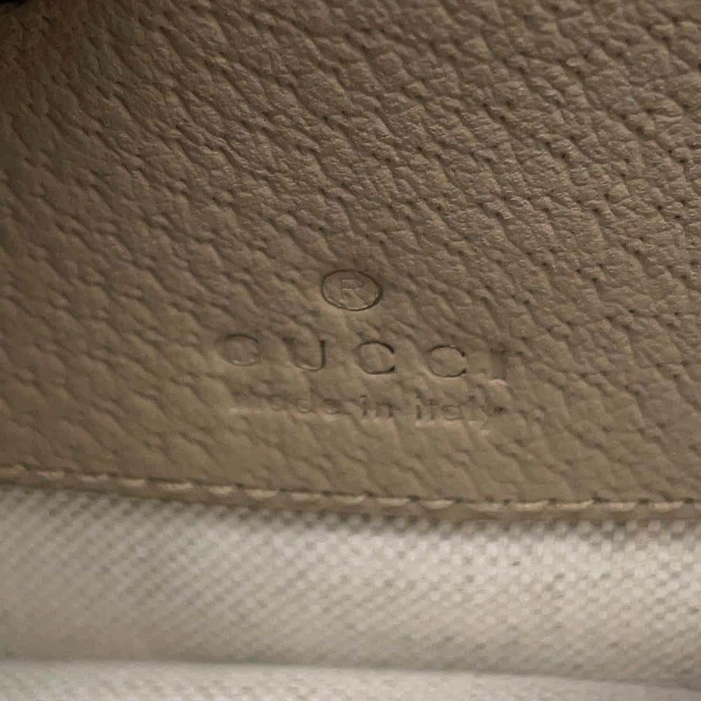 GUCCI GG Supreme Interlocking Shoulder Bag Beige671620 GG SupremeCanvas Leather
