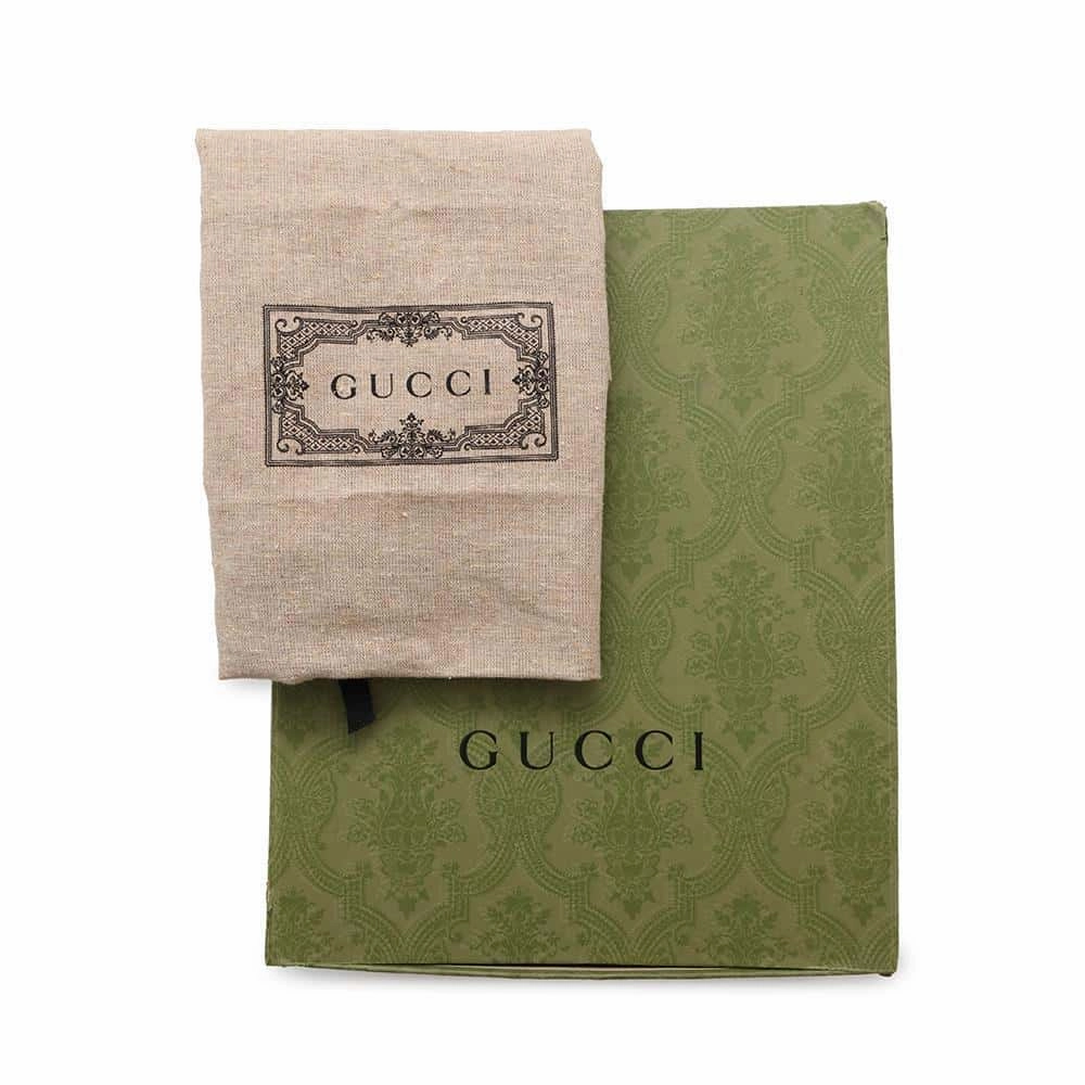 GUCCI GG Supreme Interlocking Shoulder Bag Beige671620 GG SupremeCanvas Leather