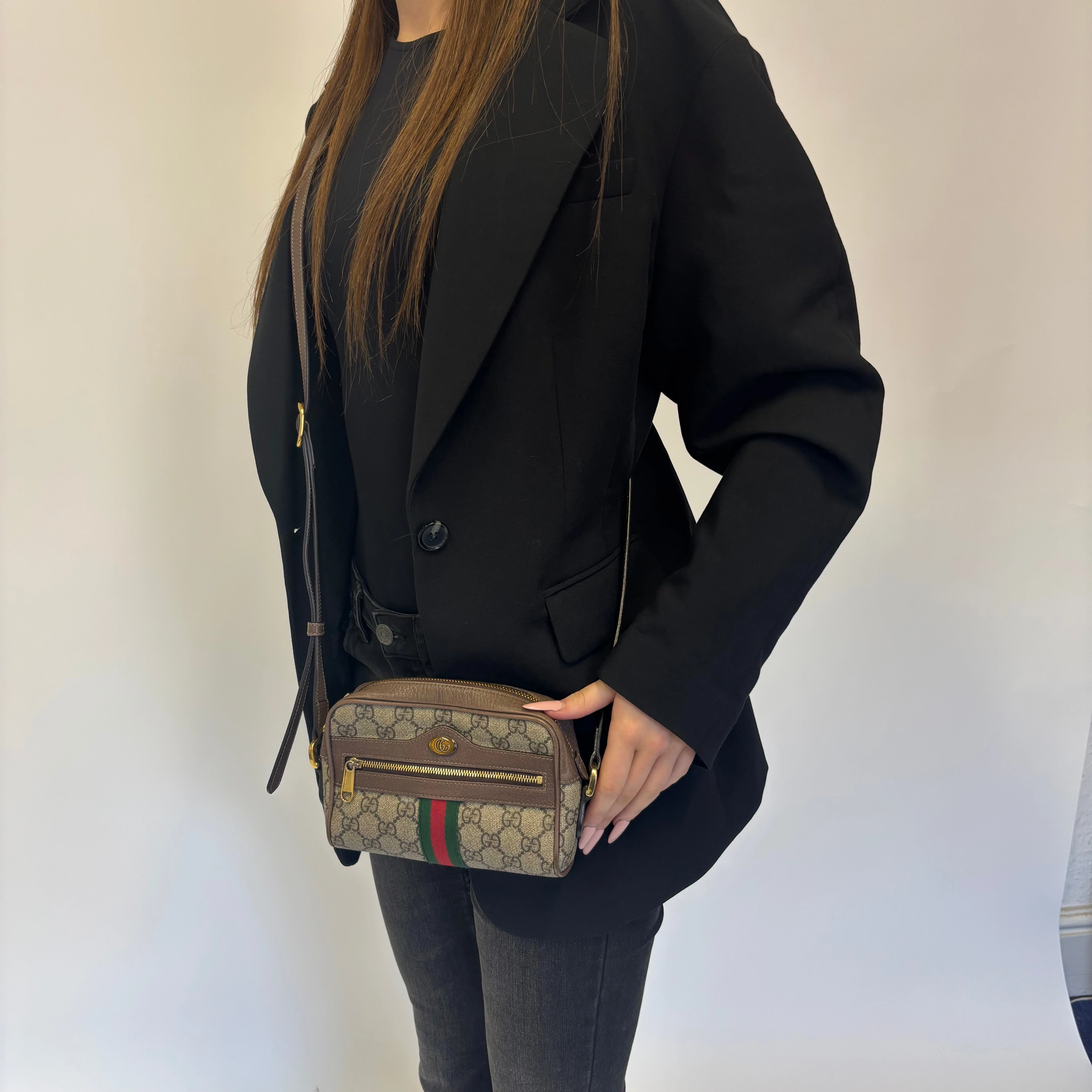 Gucci GG Supreme Mini Ophidia Crossbody Bag