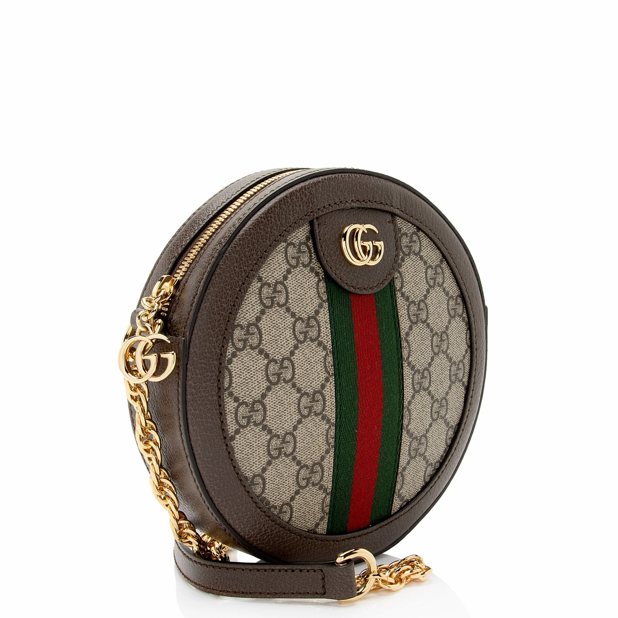 Gucci GG Supreme Ophidia Round Mini Shoulder Bag (SHF-99m356)