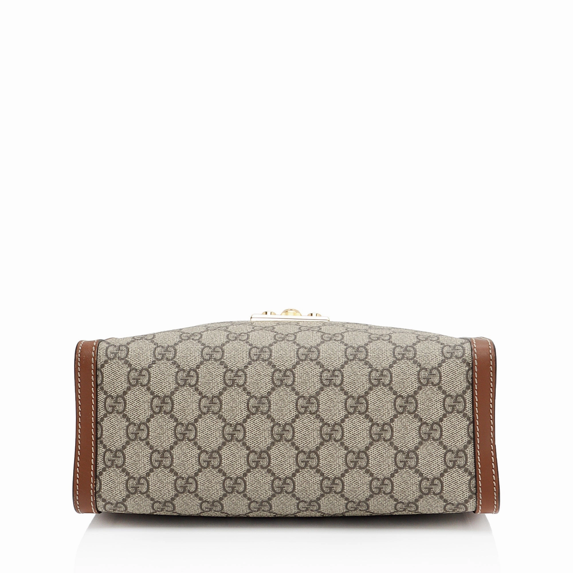Gucci GG Supreme Padlock Chain Small Shoulder Bag (SHF-Z3zmfK)