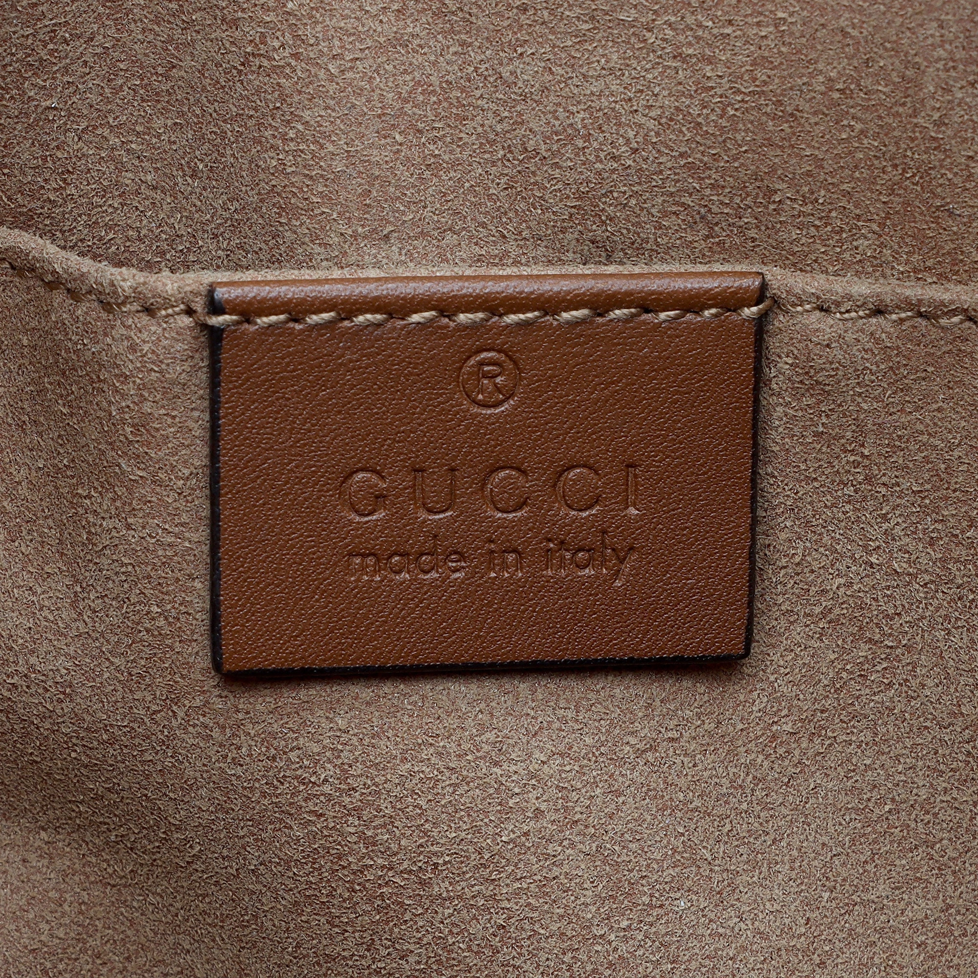 Gucci GG Supreme Padlock Chain Small Shoulder Bag (SHF-Z3zmfK)