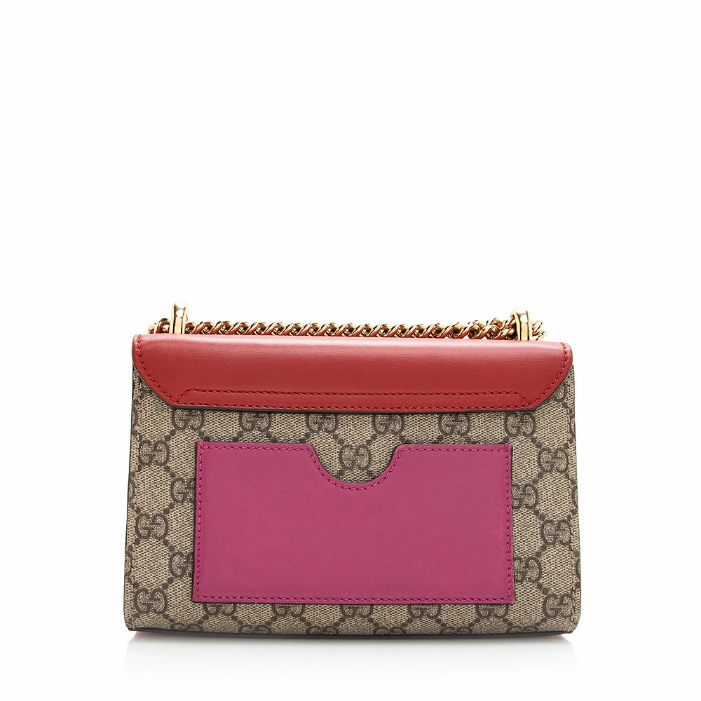 Gucci GG Supreme Padlock Small Shoulder Bag (SHF-20632)