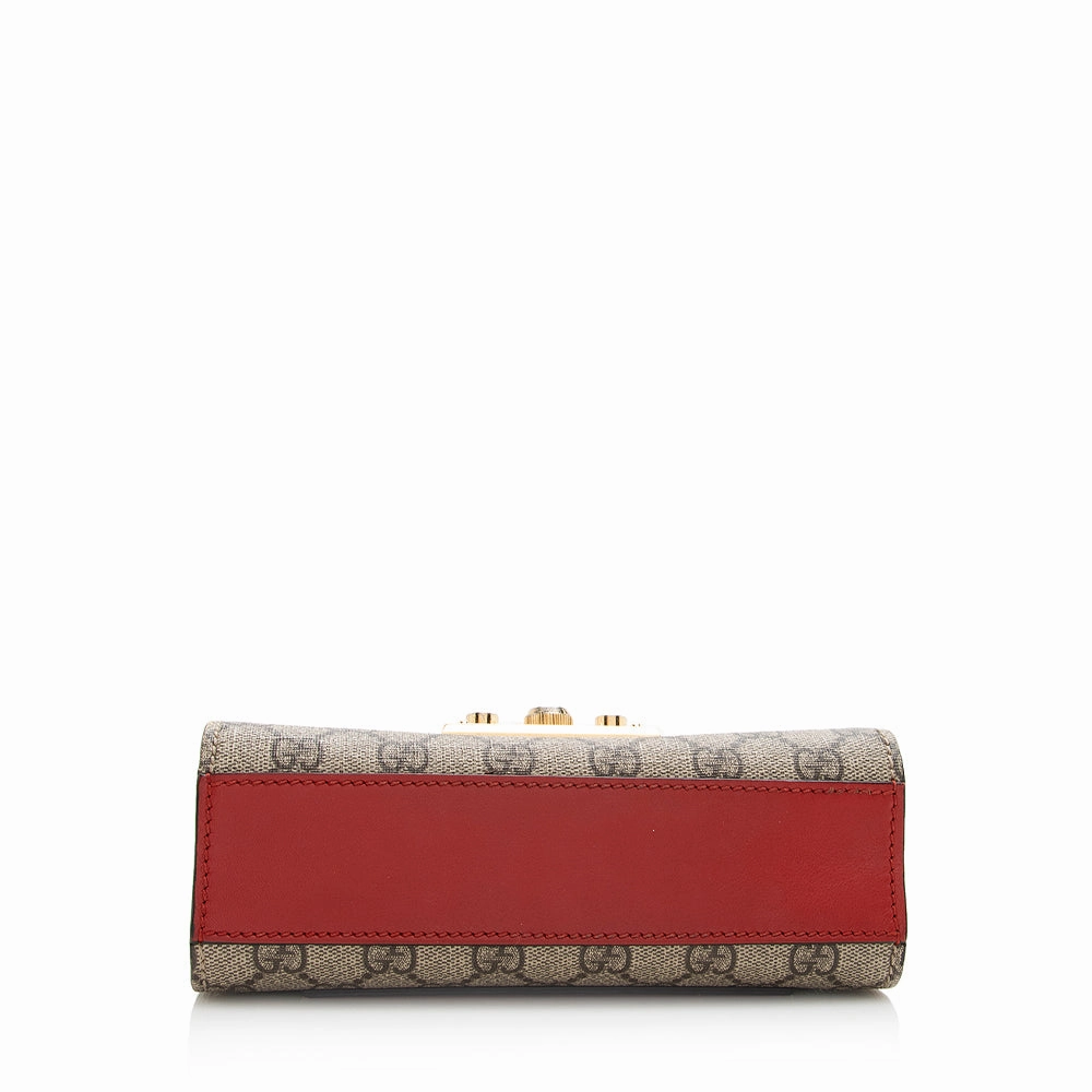 Gucci GG Supreme Padlock Small Shoulder Bag (SHF-20632)
