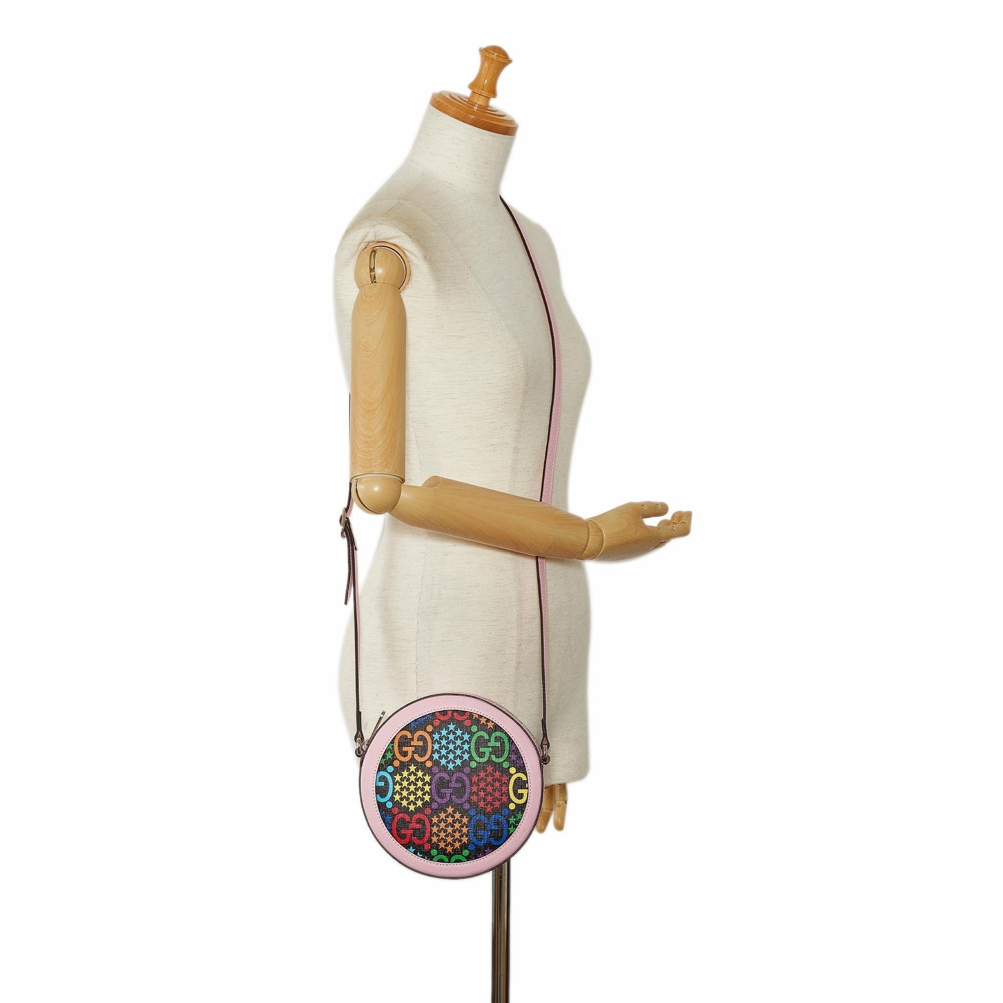 Gucci GG Supreme Psychedelic Round Crossbody Bag (SHG-gwT8Fo)