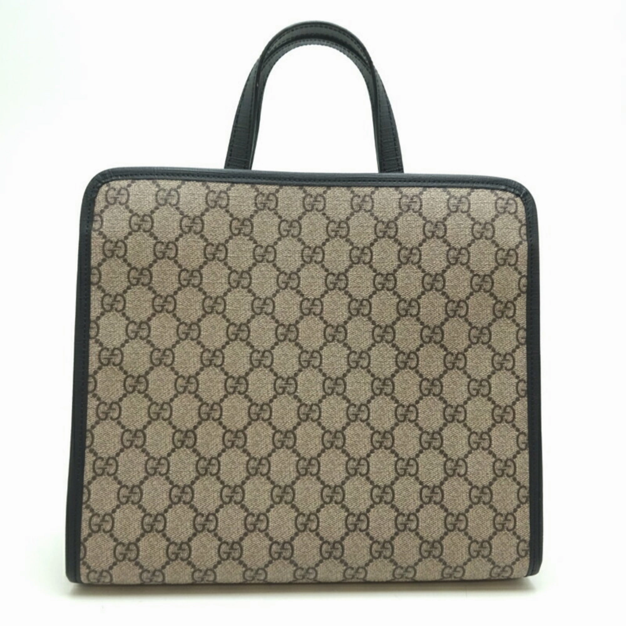 Gucci  Gg Supreme Pvc Leather Shoulder Bag (Pre-Owned)