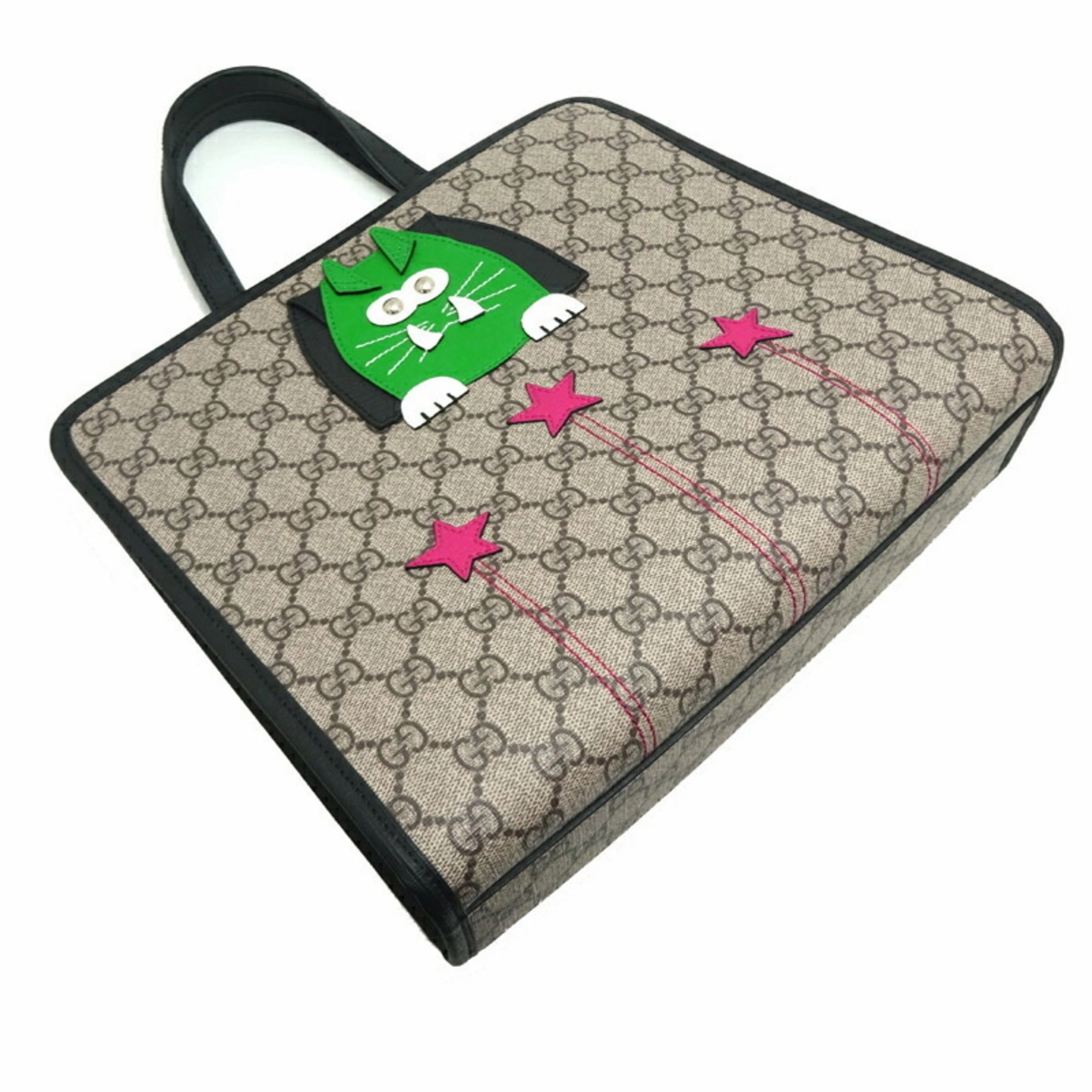 Gucci  Gg Supreme Pvc Leather Shoulder Bag (Pre-Owned)