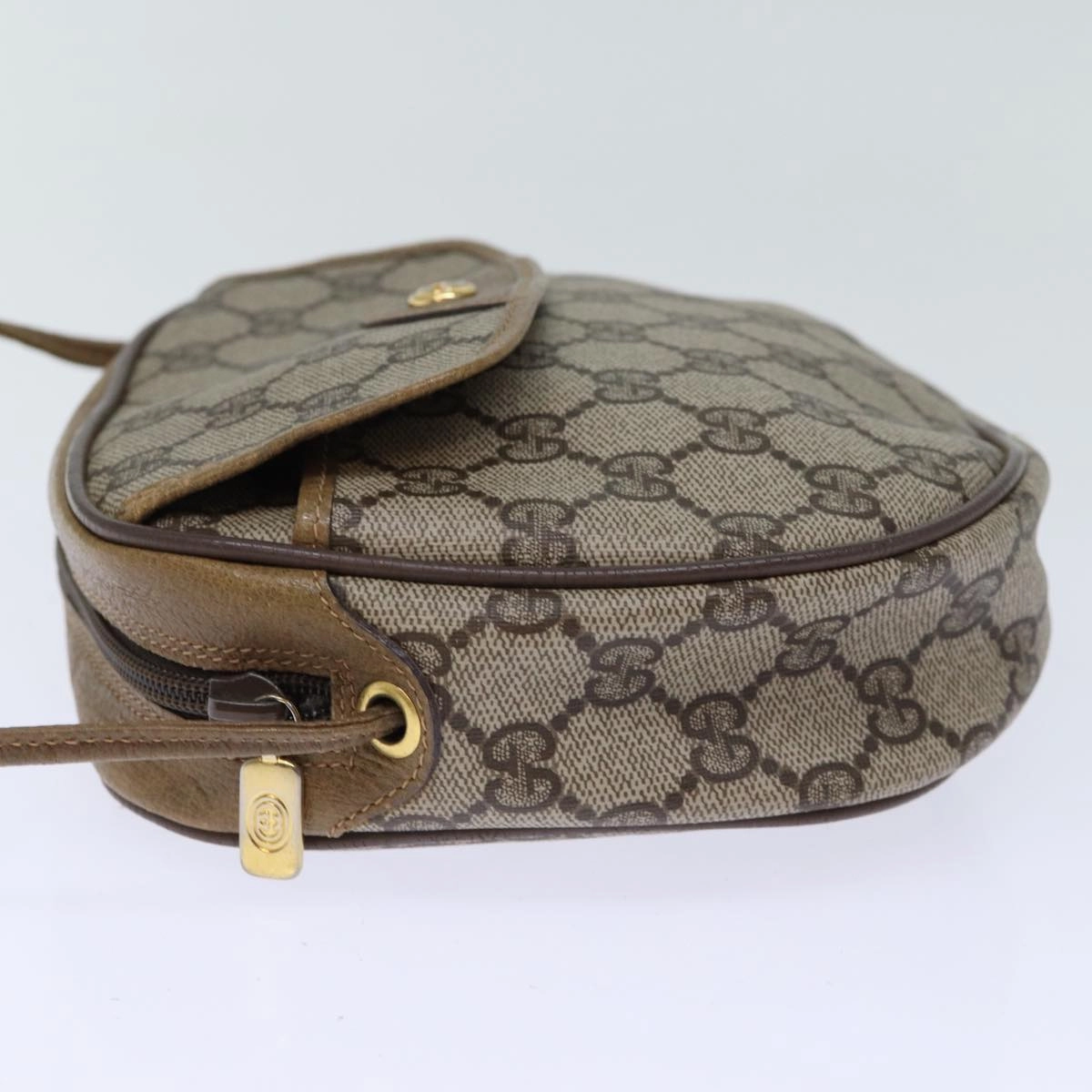 Gucci Gg Supreme Shoulder Bag Pvc Beige
