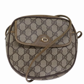 Gucci Gg Supreme Shoulder Bag Pvc Beige