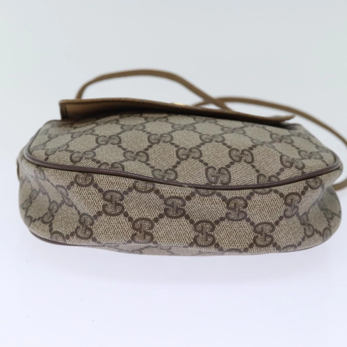 Gucci Gg Supreme Shoulder Bag Pvc Beige