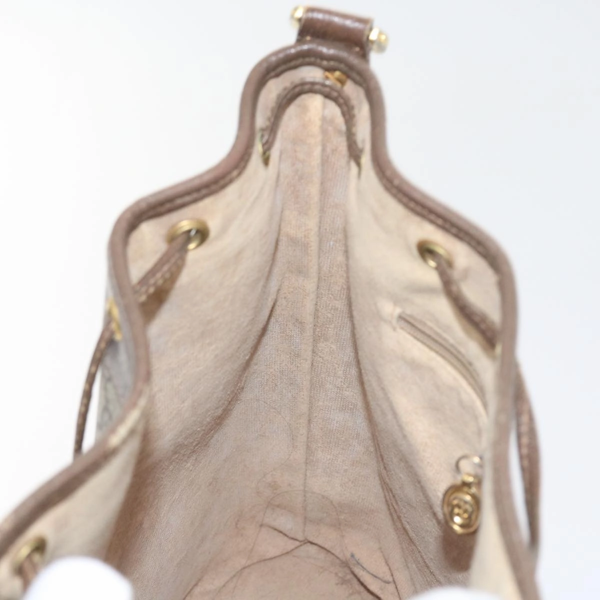 GUCCI GG Supreme Shoulder Bag PVC Leather Beige 001 115  57674