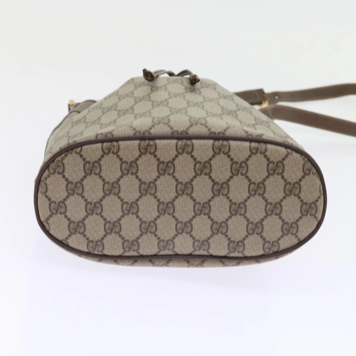 GUCCI GG Supreme Shoulder Bag PVC Leather Beige 001 115  57674