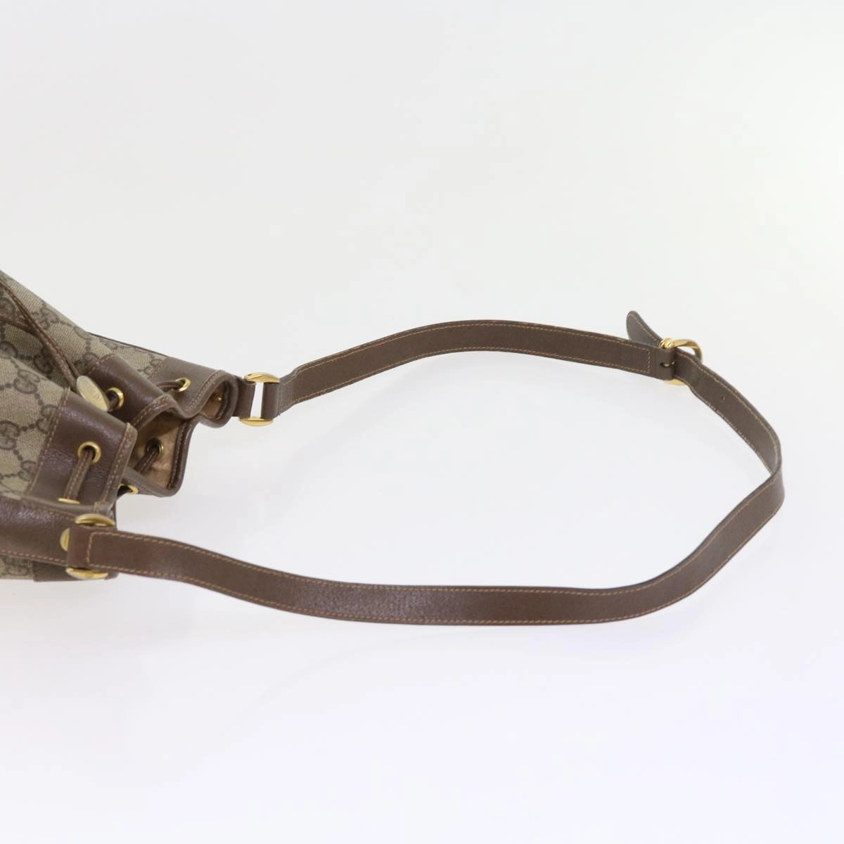 GUCCI GG Supreme Shoulder Bag PVC Leather Beige 001 115  57674
