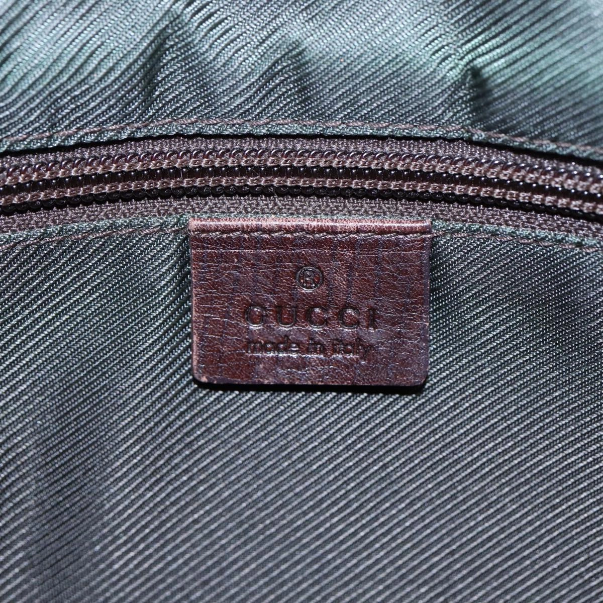 GUCCI GG Supreme Shoulder Bag PVC Leather Beige Silver 114291  87094